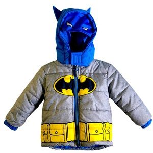 Boys Batman Coat Jacket Sz 2T hooded
